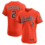 Crovyle B.Orioles #2 Gunnar Henderson Player Orange Limited Elite Home Game Stitched Jerseys