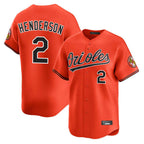 Crovyle B.Orioles #2 Gunnar Henderson Player Orange Limited Home Game Stitched Jerseys