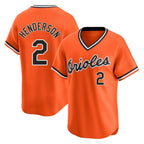 Crovyle B.Orioles #2 Gunnar Henderson Player Orange T-shirt Limited Home Game Stitched Jerseys