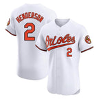 Crovyle B.Orioles #2 Gunnar Henderson Player White Limited Elite Home Game Stitched Jerseys