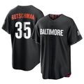 Crovyle B.Orioles #35 Adley Rutschman Black City Connect Home Game Stitched Jerseys