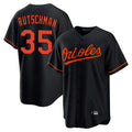 Crovyle B.Orioles #35 Adley Rutschman Black Home Game Stitched Jerseys