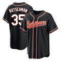 Crovyle B.Orioles #35 Adley Rutschman Black Out Home Game Stitched Jerseys