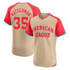 Crovyle B.Orioles #35 Adley Rutschman Cream American League All-Star Limited Elite Home Game Stitched Jerseys
