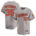 Crovyle B.Orioles #35 Adley Rutschman Gray Limited Home Game Stitched Jerseys