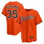 Crovyle B.Orioles #35 Adley Rutschman Orange Home Game Stitched Jerseys