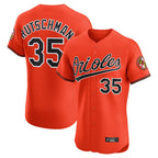 Crovyle B.Orioles #35 Adley Rutschman Orange Limited Elite Home Game Stitched Jerseys