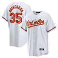 Crovyle B.Orioles #35 Adley Rutschman White Home Game Stitched Jerseys
