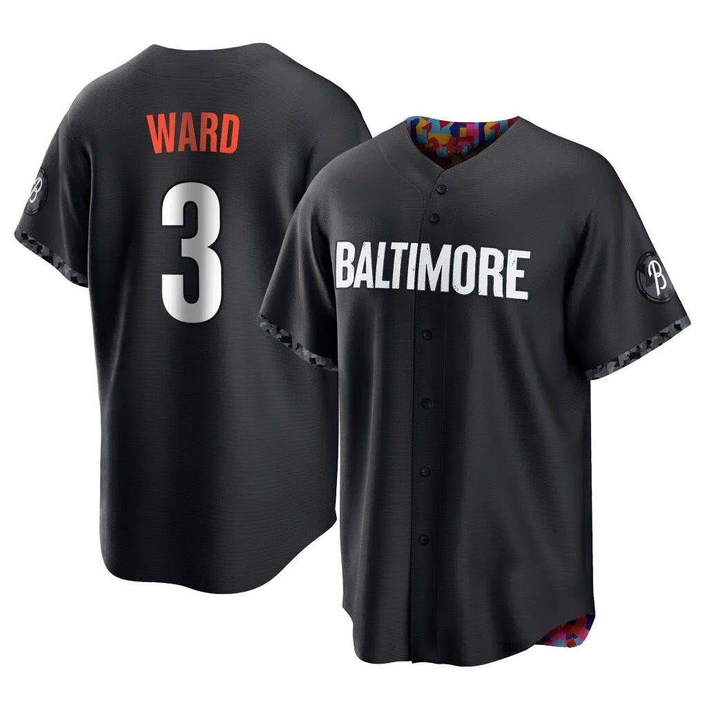 Crovyle B.Orioles #3 Taylor Ward Player Black City Connect Home Game Stitched Jerseys