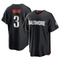 Crovyle B.Orioles #3 Taylor Ward Player Black City Connect Home Game Stitched Jerseys