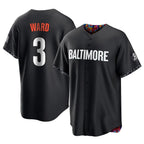 Crovyle B.Orioles #3 Taylor Ward Player Black City Connect Home Game Stitched Jerseys