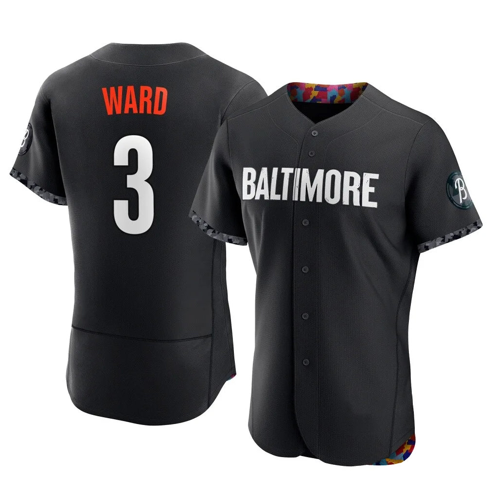 Crovyle B.Orioles #3 Taylor Ward Player Black City Connect Limited Elite Home Game Stitched Jerseys