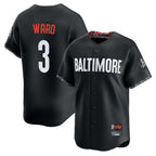 Crovyle B.Orioles #3 Taylor Ward Player Black City Connect Limited Home Game Stitched Jerseys