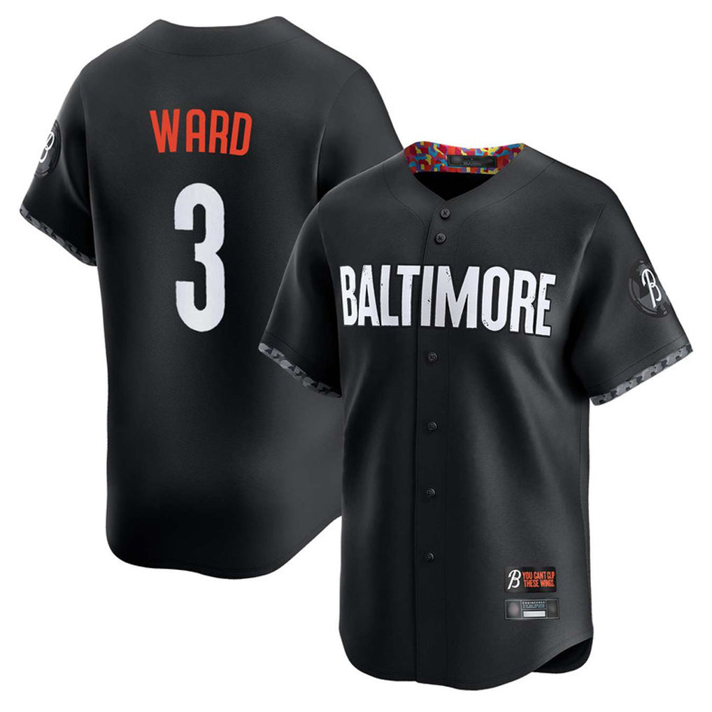 Crovyle B.Orioles #3 Taylor Ward Player Black City Connect Limited Home Game Stitched Jerseys