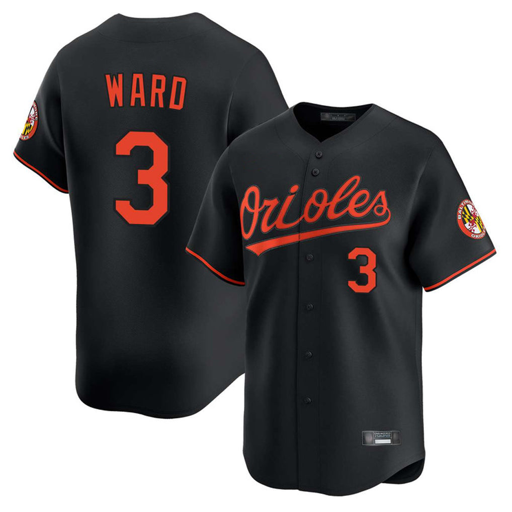 Crovyle B.Orioles #3 Taylor Ward Player Black Limited Home Game Stitched Jerseys