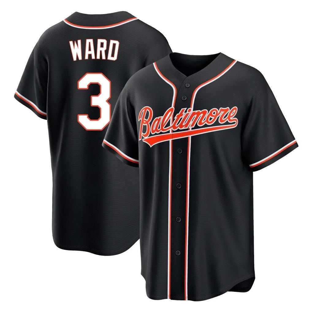 Crovyle B.Orioles #3 Taylor Ward Player Black Out Home Game Stitched Jerseys