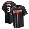 Crovyle B.Orioles #3 Taylor Ward Player Black Out Home Game Stitched Jerseys