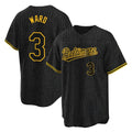 Crovyle B.Orioles #3 Taylor Ward Player Black Snake Skin City Home Game Stitched Jerseys
