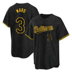 Crovyle B.Orioles #3 Taylor Ward Player Black Snake Skin City Home Game Stitched Jerseys