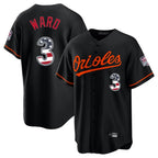 Crovyle B.Orioles #3 Taylor Ward Player Black USA 250 Fourth of July Home Game Stitched Jerseys
