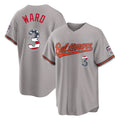 Crovyle B.Orioles #3 Taylor Ward Player Gray USA 250 Fourth of July Home Game Stitched Jerseys