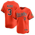 Crovyle B.Orioles #3 Taylor Ward Player Orange Limited Home Game Stitched Jerseys