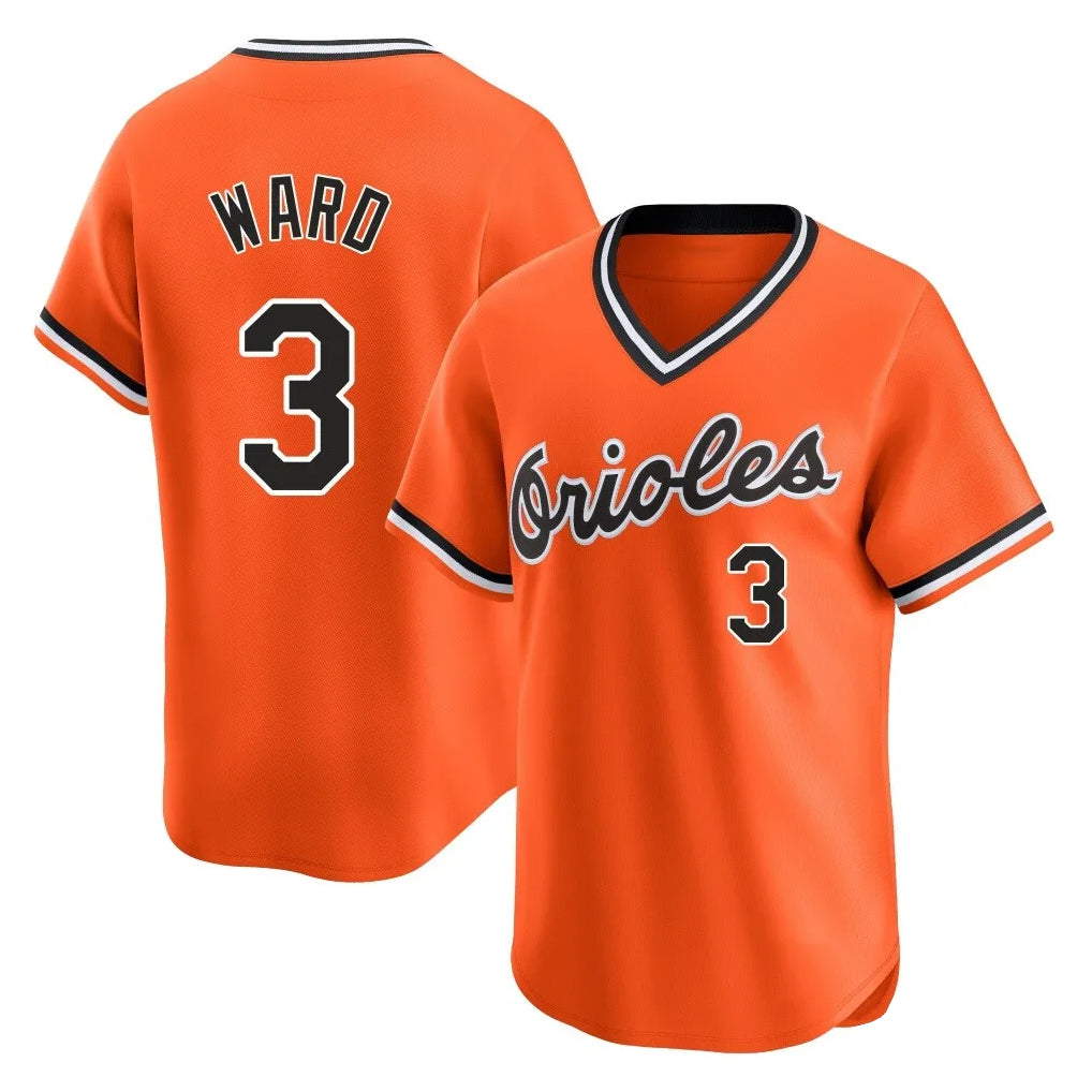 Crovyle B.Orioles #3 Taylor Ward Player Orange T-shirt Limited Home Game Stitched Jerseys