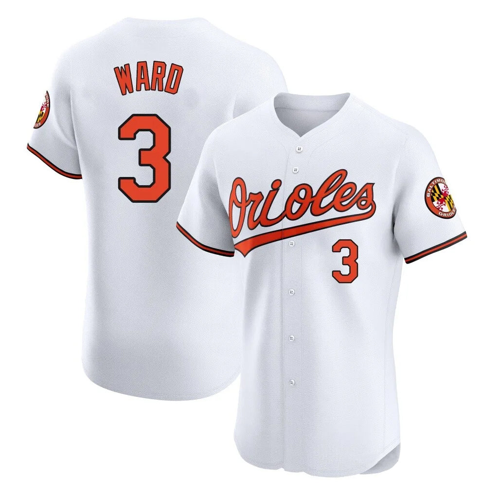Crovyle B.Orioles #3 Taylor Ward Player White Limited Elite Home Game Stitched Jerseys