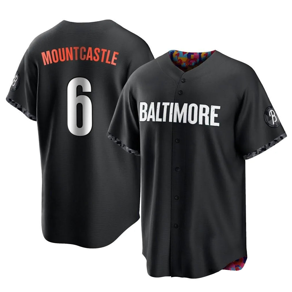 Crovyle B.Orioles #6 Ryan Mountcastle Player Black City Connect Home Game Stitched Jerseys