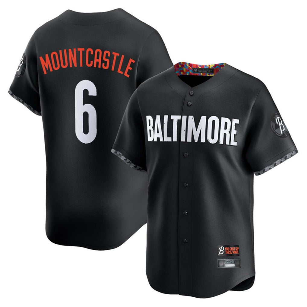 Crovyle B.Orioles #6 Ryan Mountcastle Player Black City Connect Limited Home Game Stitched Jerseys