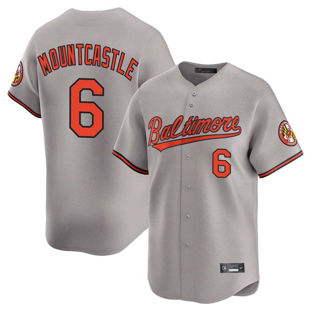 Crovyle B.Orioles #6 Ryan Mountcastle Player Gray Limited Home Game Stitched Jerseys