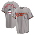 Crovyle B.Orioles #6 Ryan Mountcastle Player Gray USA 250 Fourth of July Home Game Stitched Jerseys