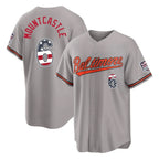 Crovyle B.Orioles #6 Ryan Mountcastle Player Gray USA 250 Fourth of July Home Game Stitched Jerseys