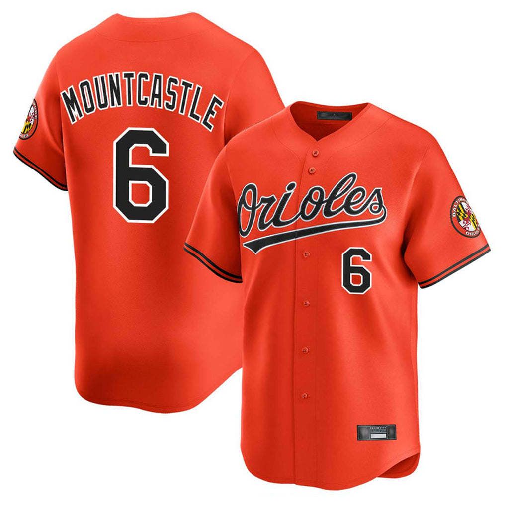 Crovyle B.Orioles #6 Ryan Mountcastle Player Orange Limited Home Game Stitched Jerseys