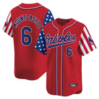 Crovyle B.Orioles #6 Ryan Mountcastle Player Red Independence Day Vapor Premier Limited Home Game Stitched Jerseys