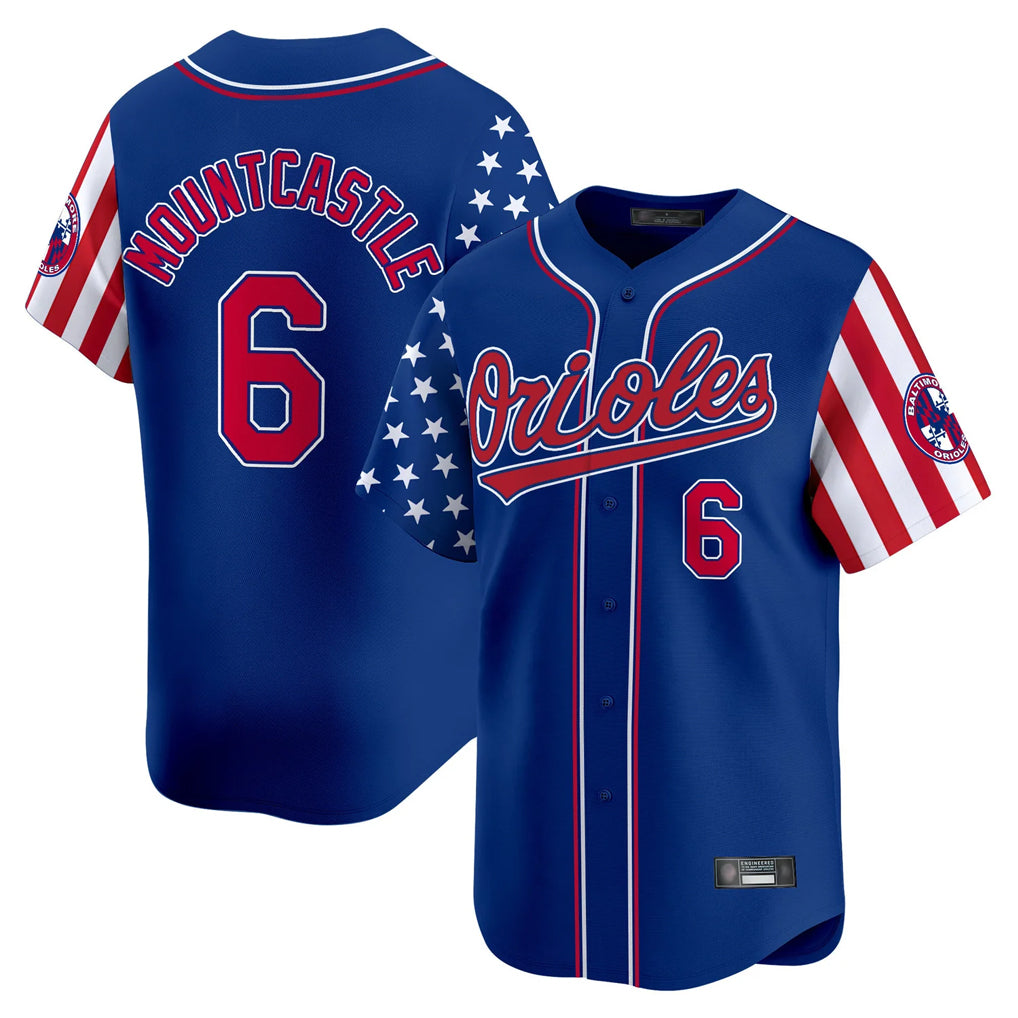 Crovyle B.Orioles #6 Ryan Mountcastle Player Royal Independence Day Vapor Premier Limited Home Game Stitched Jerseys