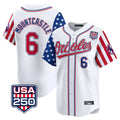 Crovyle B.Orioles #6 Ryan Mountcastle Player White USA 250 Independence Day Vapor Premier Home Game Stitched Jerseys
