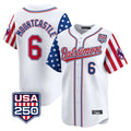 Crovyle B.Orioles #6 Ryan Mountcastle Player White USA 250 Independence Day Vapor Premier Limited Home Game Stitched Jerseys