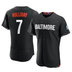Crovyle B.Orioles #7 Jackson Holliday Player Black City Connect Limited Elite Home Game Stitched Jerseys