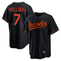 Crovyle B.Orioles #7 Jackson Holliday Player Black Home Game Stitched Jerseys