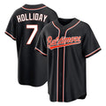 Crovyle B.Orioles #7 Jackson Holliday Player Black Out Home Game Stitched Jerseys