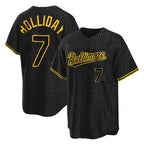 Crovyle B.Orioles #7 Jackson Holliday Player Black Snake Skin City Home Game Stitched Jerseys
