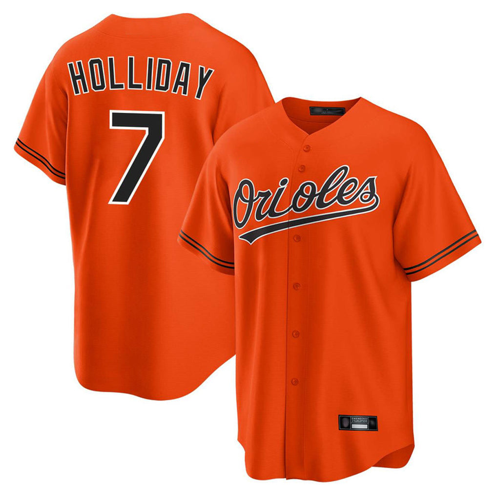Crovyle B.Orioles #7 Jackson Holliday Player Orange Home Game Stitched Jerseys