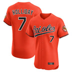 Crovyle B.Orioles #7 Jackson Holliday Player Orange Limited Elite Home Game Stitched Jerseys