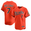 Crovyle B.Orioles #7 Jackson Holliday Player Orange Limited Home Game Stitched Jerseys