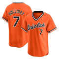 Crovyle B.Orioles #7 Jackson Holliday Player Orange T-shirt Limited Home Game Stitched Jerseys