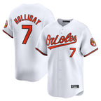 Crovyle B.Orioles #7 Jackson Holliday Player White Limited Home Game Stitched Jerseys