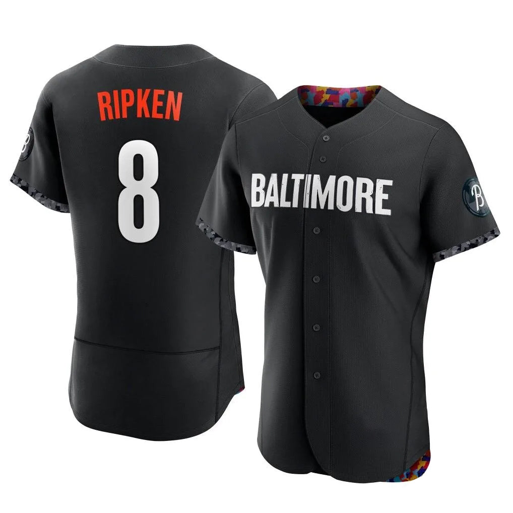 Crovyle B.Orioles #8 Cal Ripken Player Black City Connect Limited Elite Home Game Stitched Jerseys