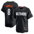 Crovyle B.Orioles #8 Cal Ripken Player Black City Connect Limited Home Game Stitched Jerseys