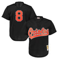 Crovyle B.Orioles #8 Cal Ripken Player Black Mitchell & Ness 1997 Cooperstown Mesh Game Stitched Jerseys